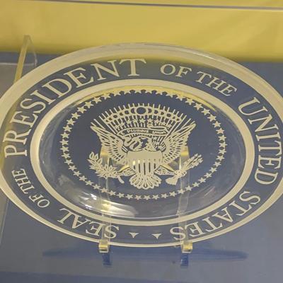 Presidential Seal Etched Plate