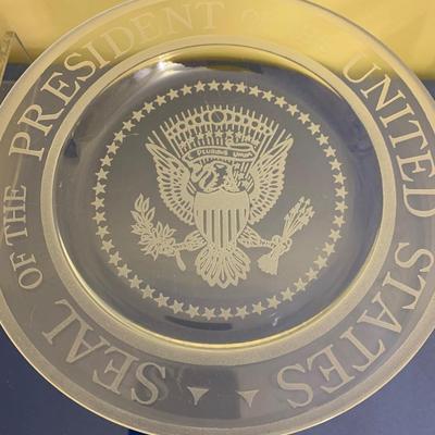 Presidential Seal Etched Plate