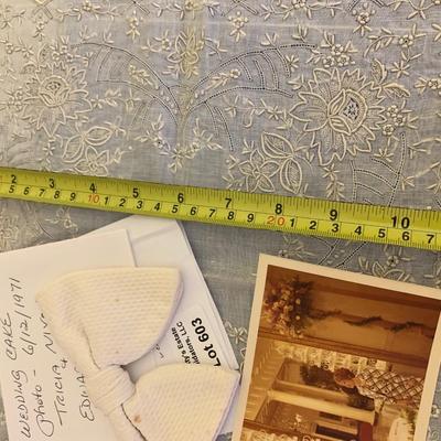 Table Lace Decoration From Tricia Nixon White House Wedding & Estate Bow Tie