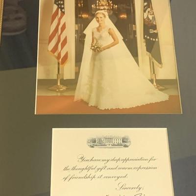 Tricia Nixon Wedding Memorabilia Signed Note Photos Staff Planning Memos Life Magazine