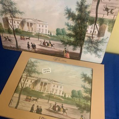 Four White House Hard Placemats - 2 in orig packaging
