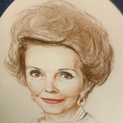 Framed / Signed Nancy Reagan