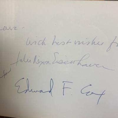 Trish Nixon Wedding Photo Signed