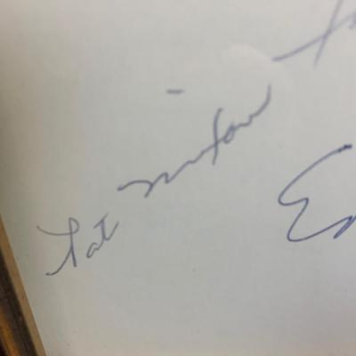 Trish Nixon Wedding Photo Signed