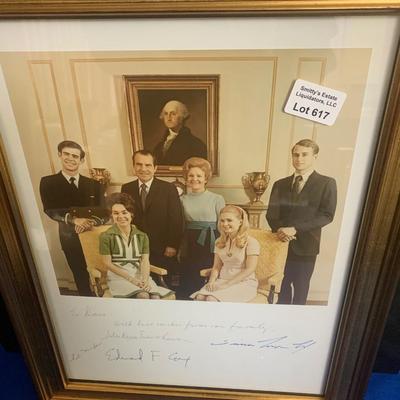 Trish Nixon Wedding Photo Signed