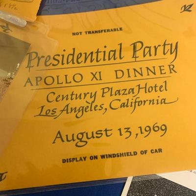 Apollo 11 Astronaut White House Dinner Photos Patches New Clippings Photo Copies