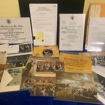 Apollo 11 Astronaut White House Dinner Photos Patches New Clippings Photo Copies