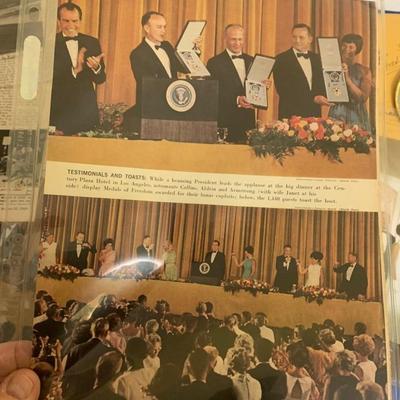 Apollo 11 Astronaut White House Dinner Photos Patches New Clippings Photo Copies