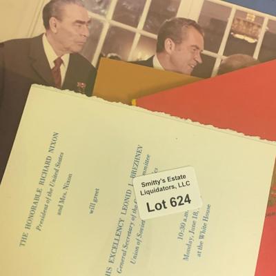Brezhnev Visit Official White House Photos / Invitations