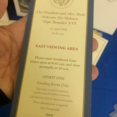 Pope Visit White House Photo & Paperwork