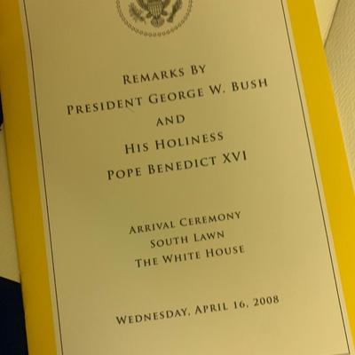 Pope Visit White House Photo & Paperwork