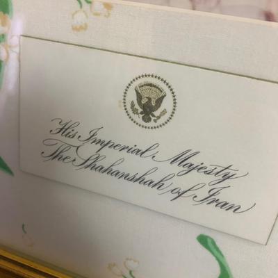 1975 Shah of Iran White House Visit Photos & Invites