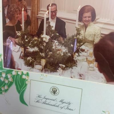 1975 Shah of Iran White House Visit Photos & Invites