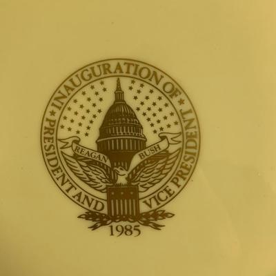 Reagan Bush Inauguration Lenox Plate In Box