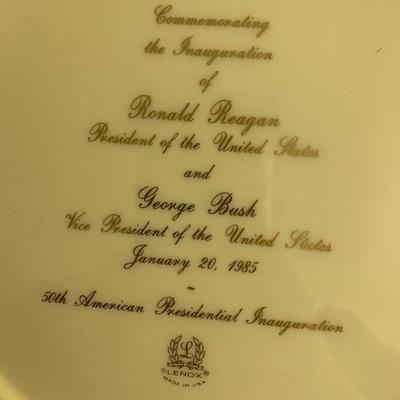 Reagan Bush Inauguration Lenox Plate In Box