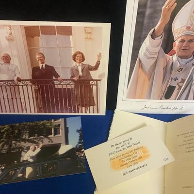 Pope John Paul / President Carter White House Invites / Photos