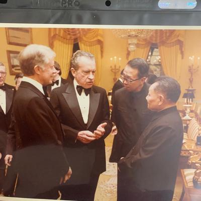 1979 President Nixon China Leaders White House Photo