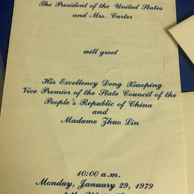 1979 President Nixon China Leaders White House Photo