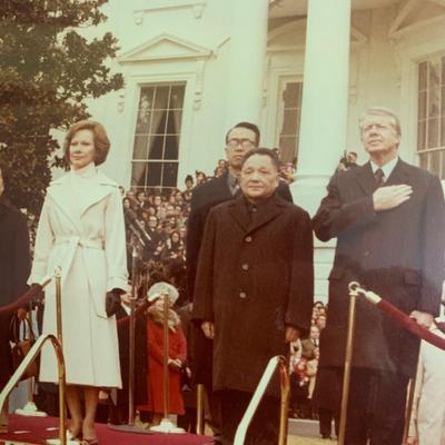 1979 President Nixon China Leaders White House Photo
