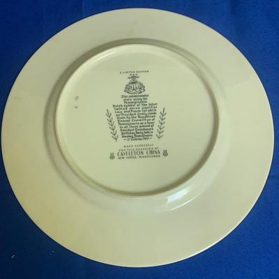 1953 President Eisenhower Castleton China Plate