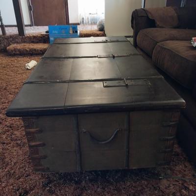 WOODEN CHEST COFFEE TABLE
