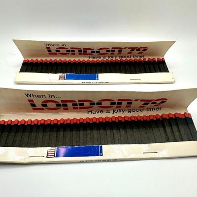 "STOP" London 1979 Matchbooks