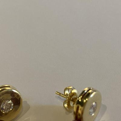 DH Designs 18k cherry bomb garnet waterfall earrings with diamond stud