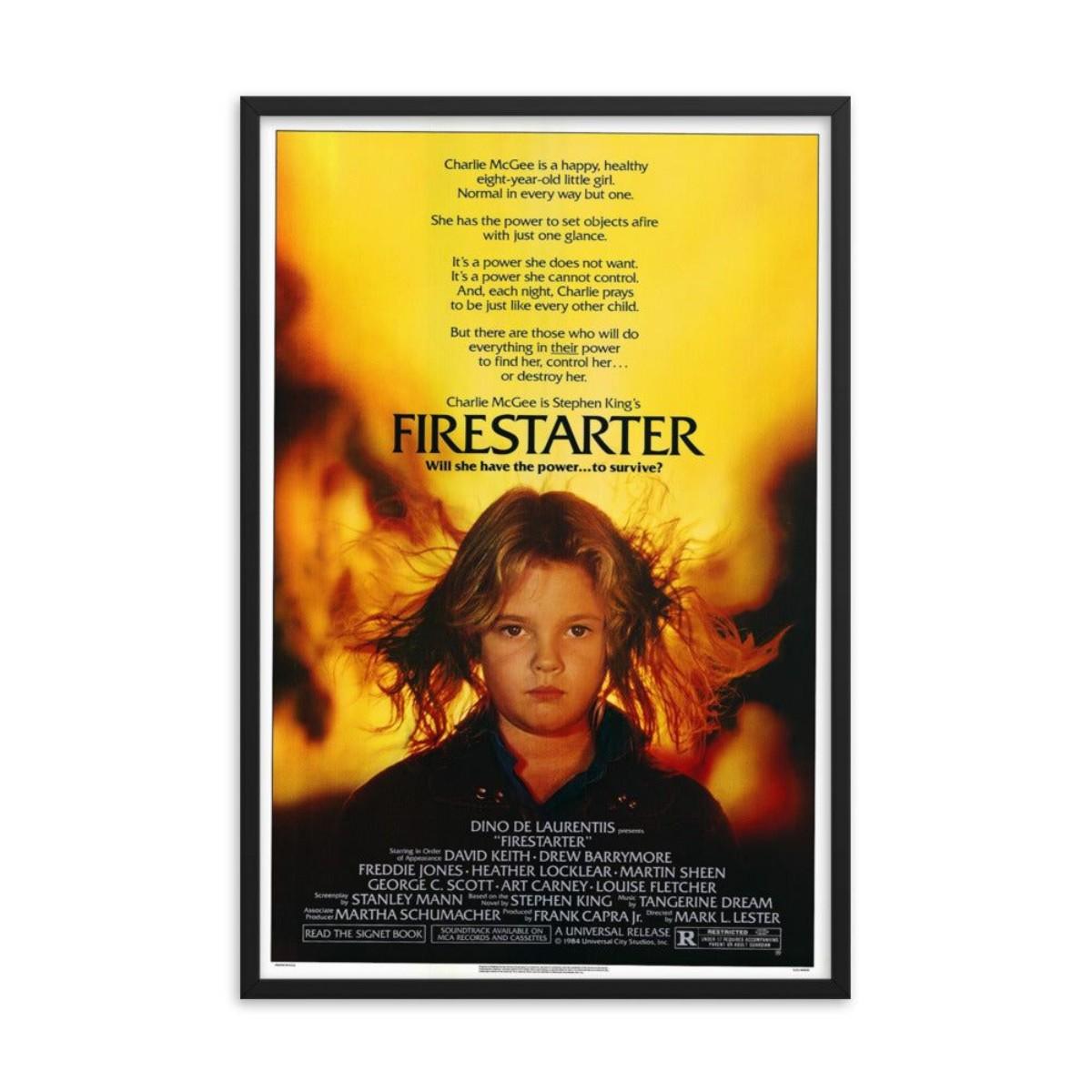 Firestarter 1984 REPRINT poster