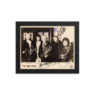 Yes signed promo photo Framed Reprint