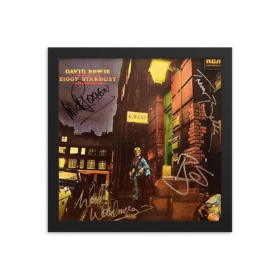 David Bowie signed album Framed Reprint