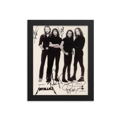 Metallica signed promo photo Framed Reprint