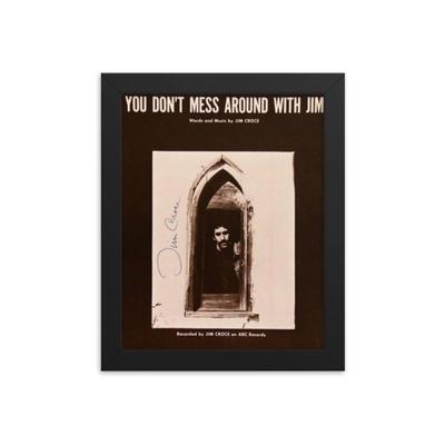 Jim Croce signed sheet music Framed Reprint