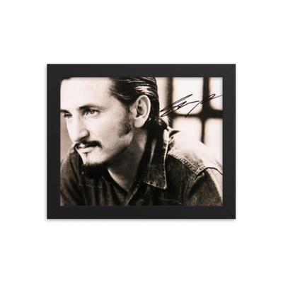 Sean Penn signed   photo Framed Reprint