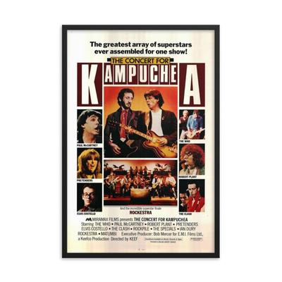 The Concert for Kampuchea 1981 REPRINT poster