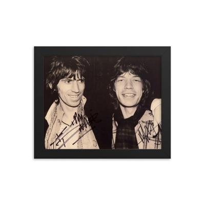 Keith Richards and Mick Jagger signed REPRINT