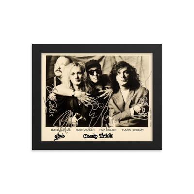 Cheap Trick signed promo photo Framed Reprint