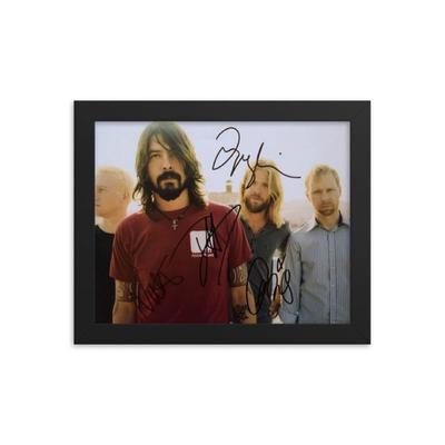Foo Fighters signed promo photo Framed Reprint