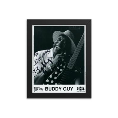 Buddy Guy signed photo REPRINT   Framed Reprint
