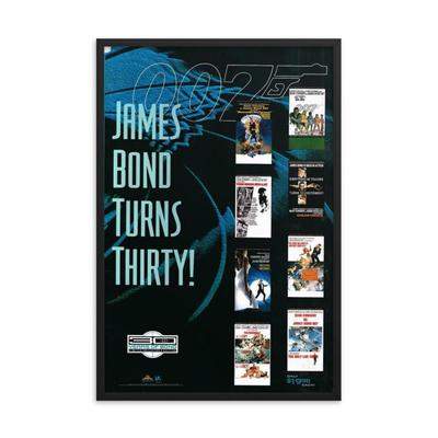 James Bond Turns 30 Â  1992 REPRINT   poster