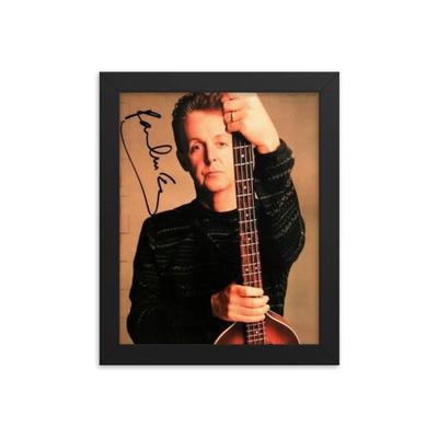 Paul McCartney signed promo photo Framed Reprint