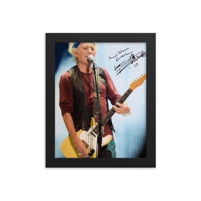 Keith Richards signed promo photo Framed Reprint