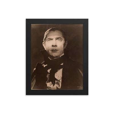Bela Lugosi signed portrait photo Framed Reprint