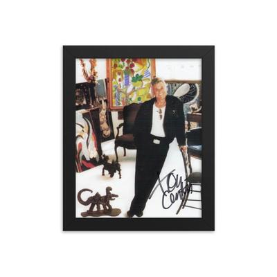 Tony Curtis signed photo REPRINT  framed reprint.