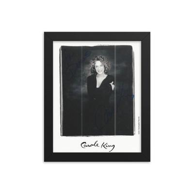 Carole King signed photo REPRINT  framed reprint.