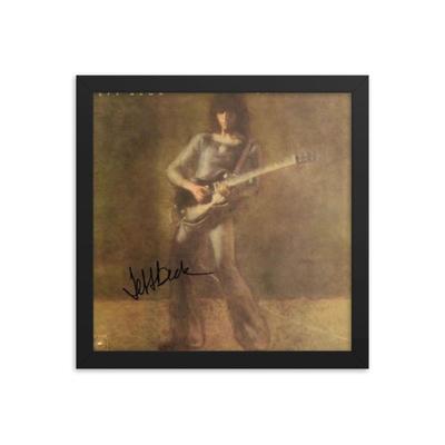 Jeff Beck signed Blow By Blow album Framed Reprint