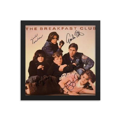 The Breakfast Club signed sountrack Framed Reprint