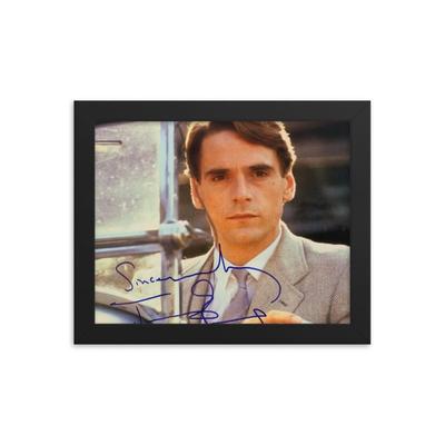 Jeremy Irons signed photo REPRINT  framed reprint.