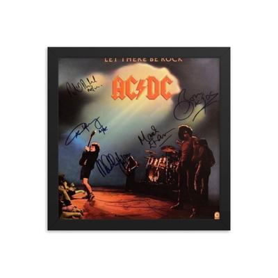 AC/DC signed album Framed Reprint