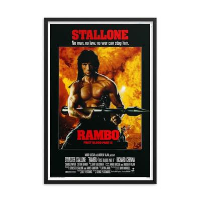 Rambo: First Blood Part II 1985 REPRINT   poster