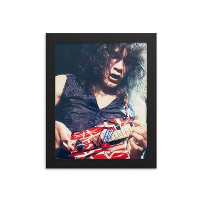 Eddie Van Halen signed photo REPRINT   .